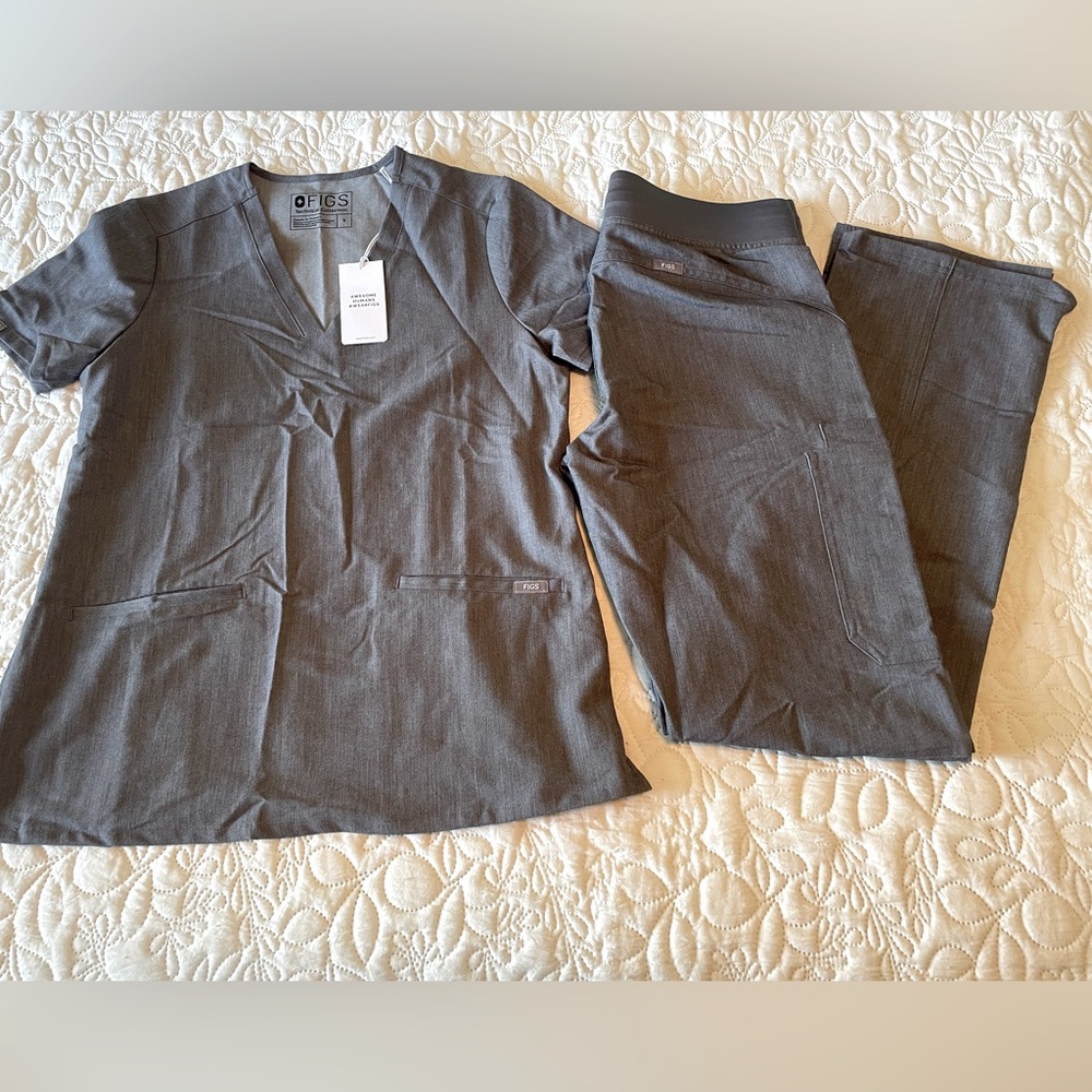 Figs scrub set - gray
